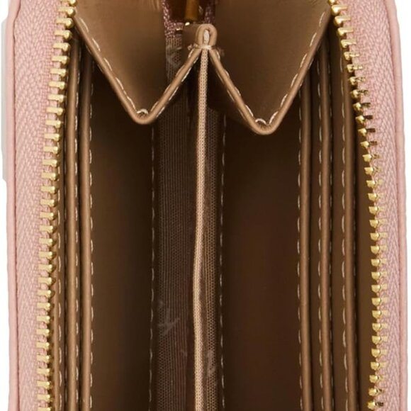 Womens Small Zip Around Wallet PVC Compact Card Holder ID Holder Gift - Picture 4 of 6